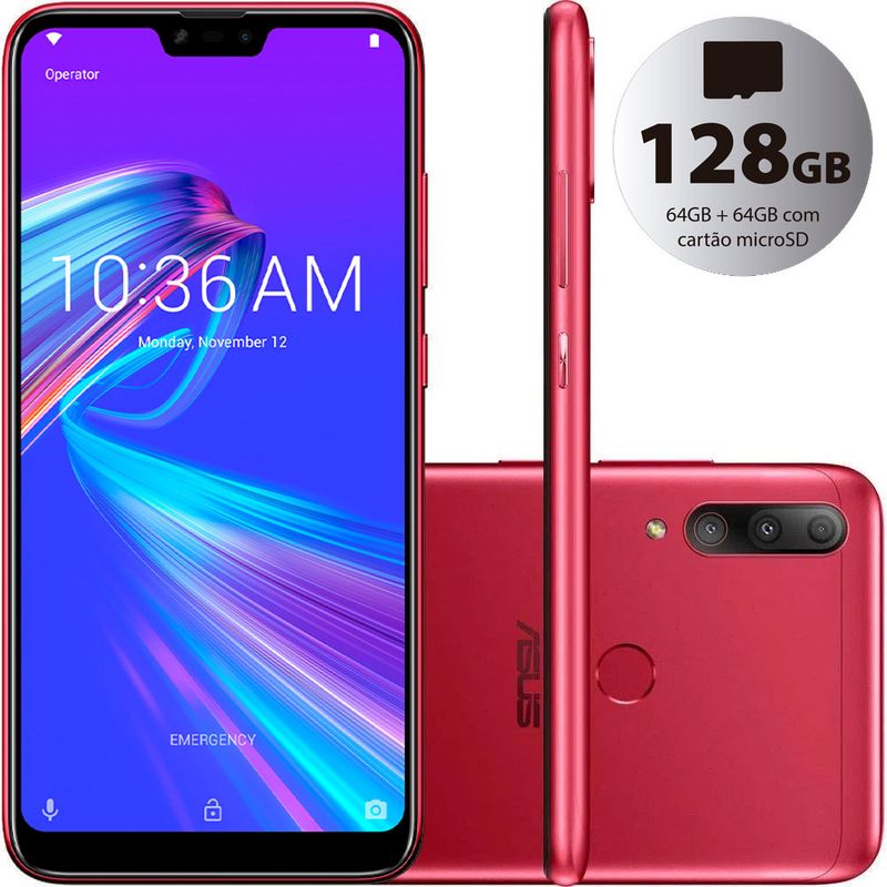 Smarphone Zenfone Shot Plus 128gb - Vermelho | RCELL - Loja Rcell